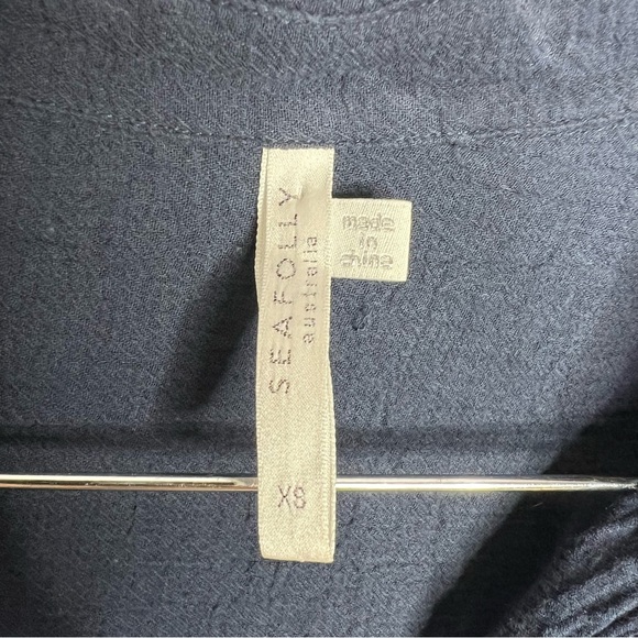 Seafolly Crinkle Twill Beach Shirt - indigo sz xs - Picture 9 of 10